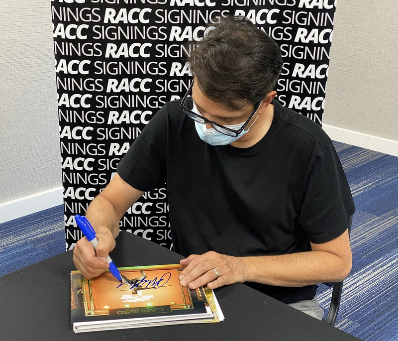 Ralph Macchio Signing Autograph for RACC Autograph Collector Framing History