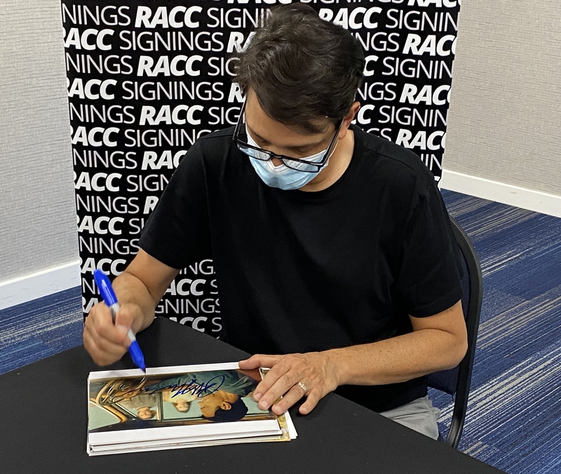 Ralph Macchio Signing Autograph for RACC Autograph Collector Framing History