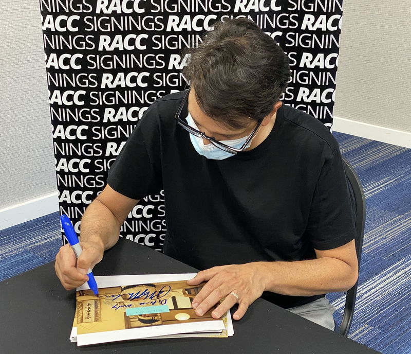 Ralph Macchio Signing Autograph for RACC Autograph Collector Framing History