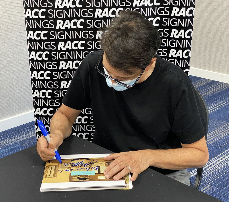 Ralph Macchio Signing Autograph for RACC Autograph Collector Framing History