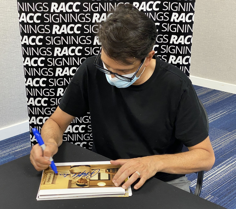 Ralph Macchio Signing Autograph for RACC Autograph Collector Framing History