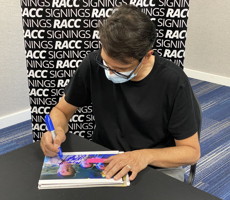 Ralph Macchio Signing Autograph for RACC Autograph Collector Framing History