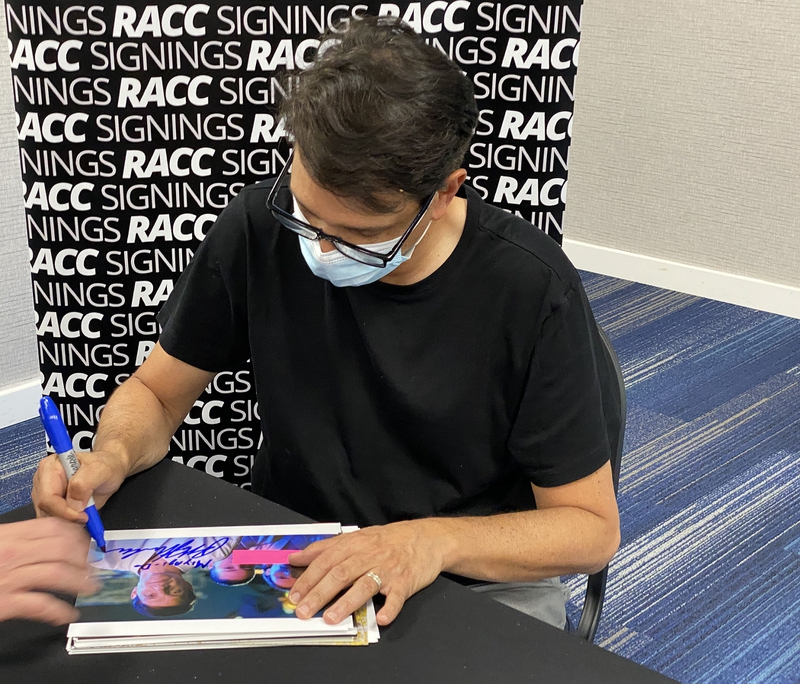 Ralph Macchio Signing Autograph for RACC Autograph Collector Framing History