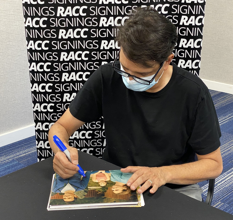 Ralph Macchio Signing Autograph for RACC Autograph Collector Framing History