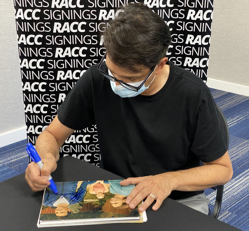 Ralph Macchio Signing Autograph for RACC Autograph Collector Framing History