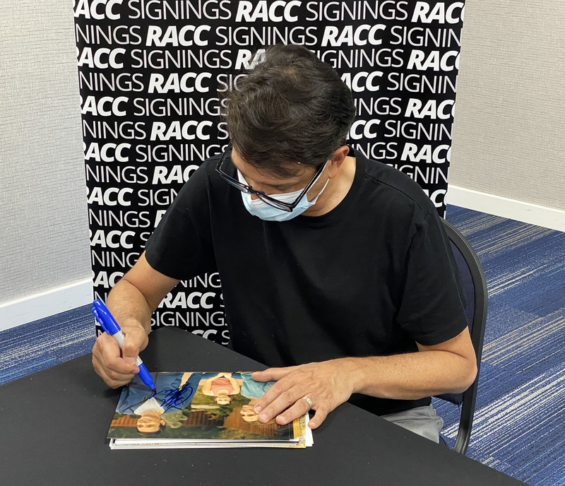 Ralph Macchio Signing Autograph for RACC Autograph Collector Framing History