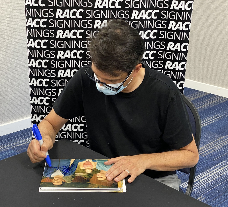 Ralph Macchio Signing Autograph for RACC Autograph Collector Framing History