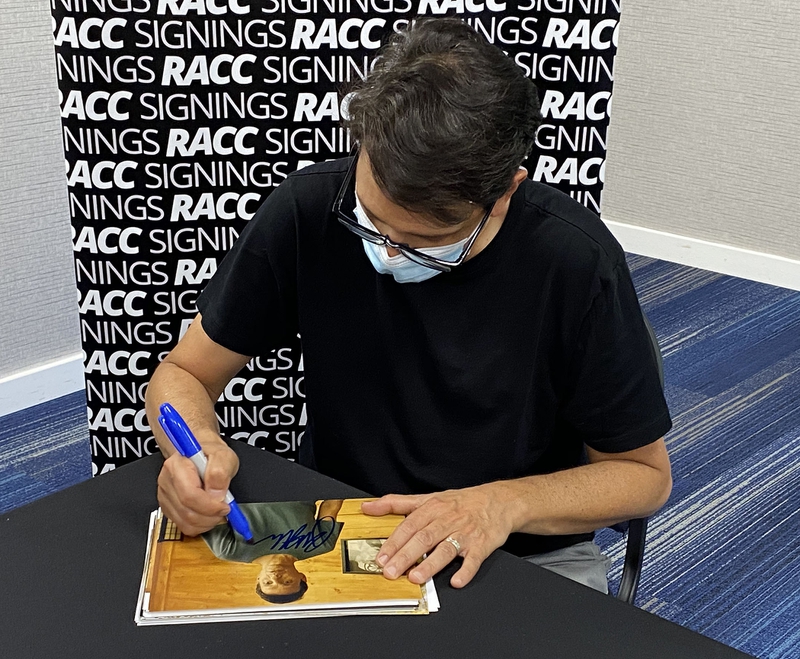 Ralph Macchio Signing Autograph for RACC Autograph Collector Framing History