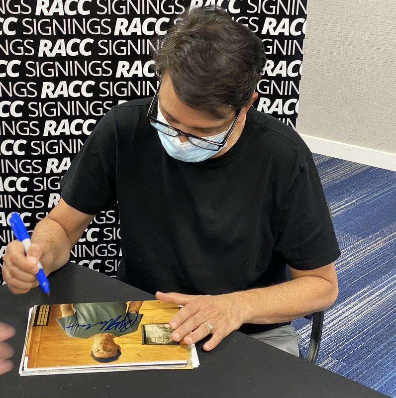 Ralph Macchio Signing Autograph for RACC Autograph Collector Framing History