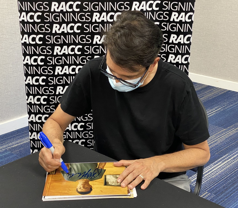 Ralph Macchio Signing Autograph for RACC Autograph Collector Framing History