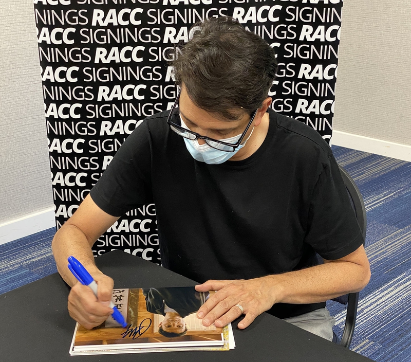 Ralph Macchio Signing Autograph for RACC Autograph Collector Framing History