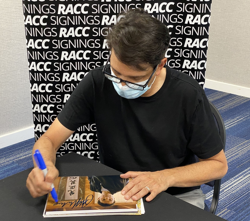 Ralph Macchio Signing Autograph for RACC Autograph Collector Framing History