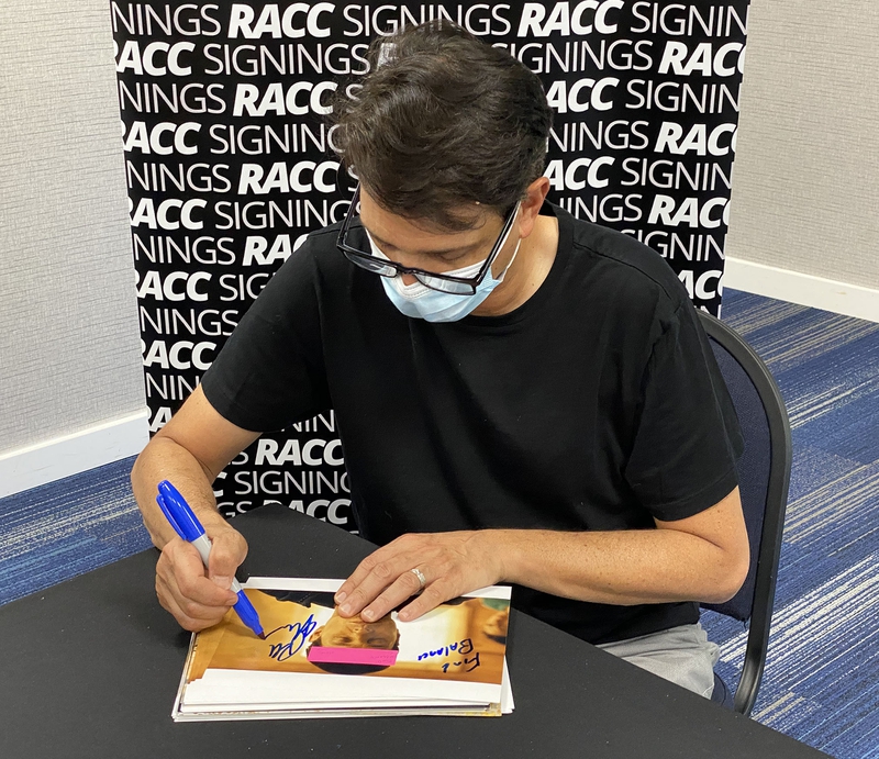 Ralph Macchio Signing Autograph for RACC Autograph Collector Framing History