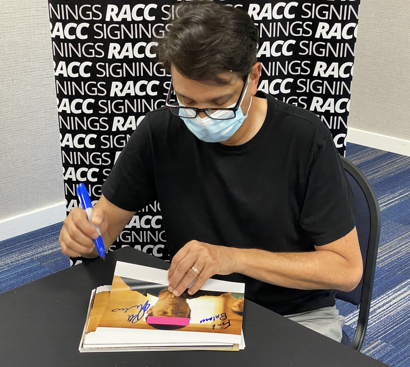 Ralph Macchio Signing Autograph for RACC Autograph Collector Framing History