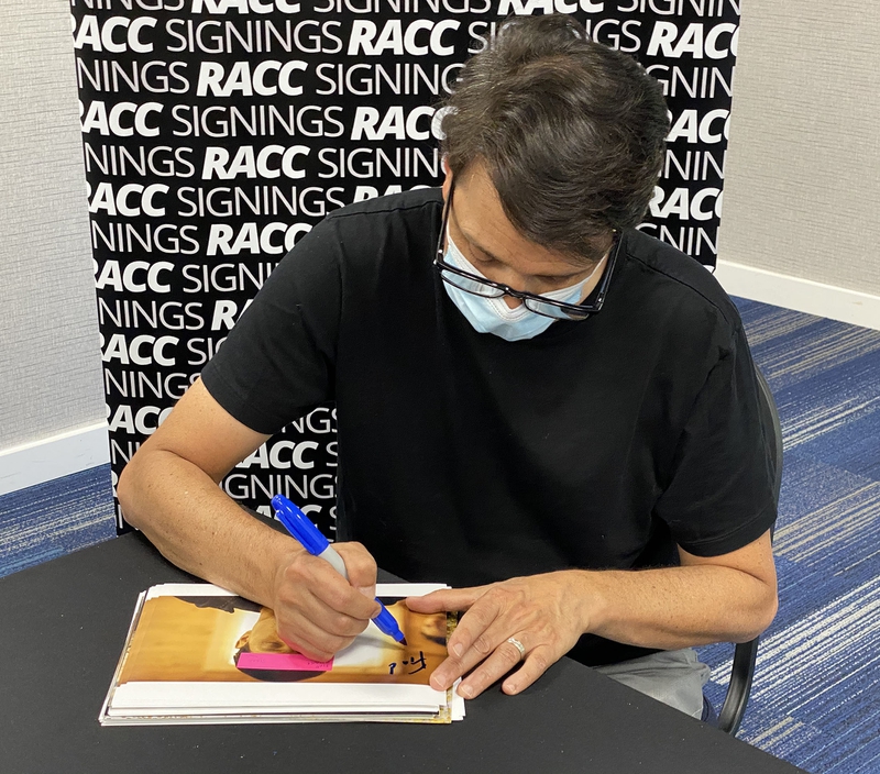 Ralph Macchio Signing Autograph for RACC Autograph Collector Framing History