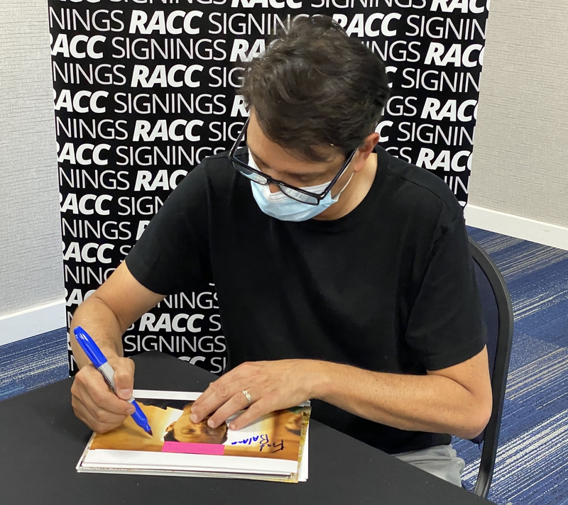 Ralph Macchio Signing Autograph for RACC Autograph Collector Framing History