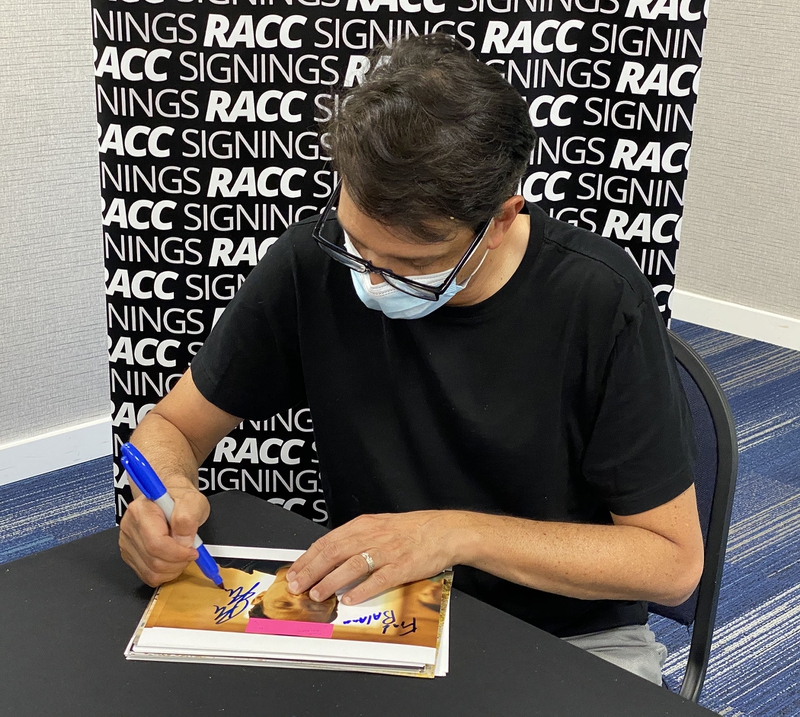 Ralph Macchio Signing Autograph for RACC Autograph Collector Framing History