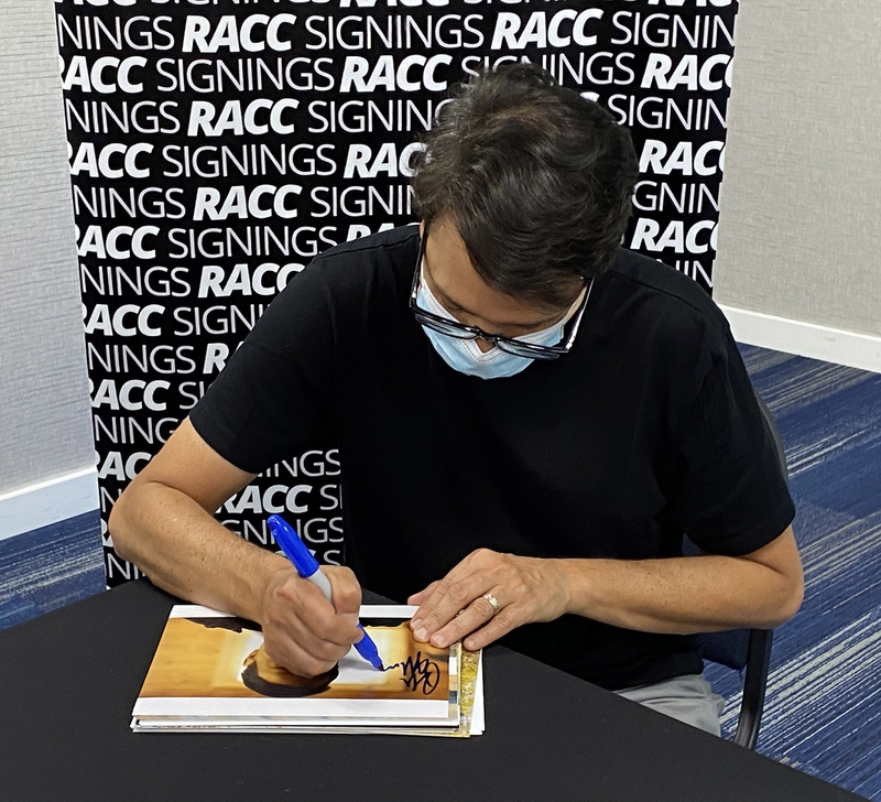 Ralph Macchio Signing Autograph for RACC Autograph Collector Framing History