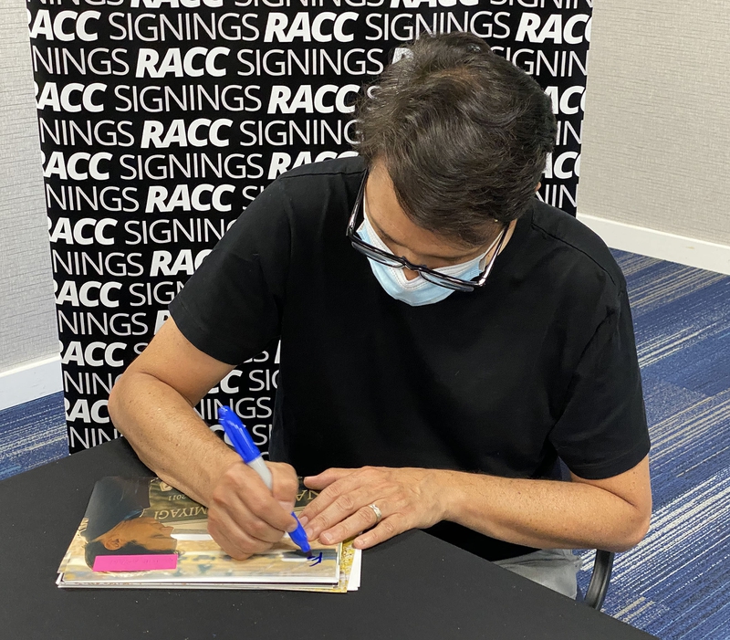 Ralph Macchio Signing Autograph for RACC Autograph Collector Framing History