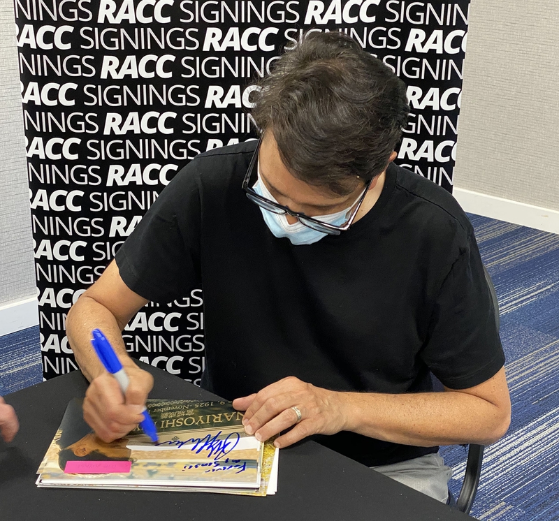 Ralph Macchio Signing Autograph for RACC Autograph Collector Framing History