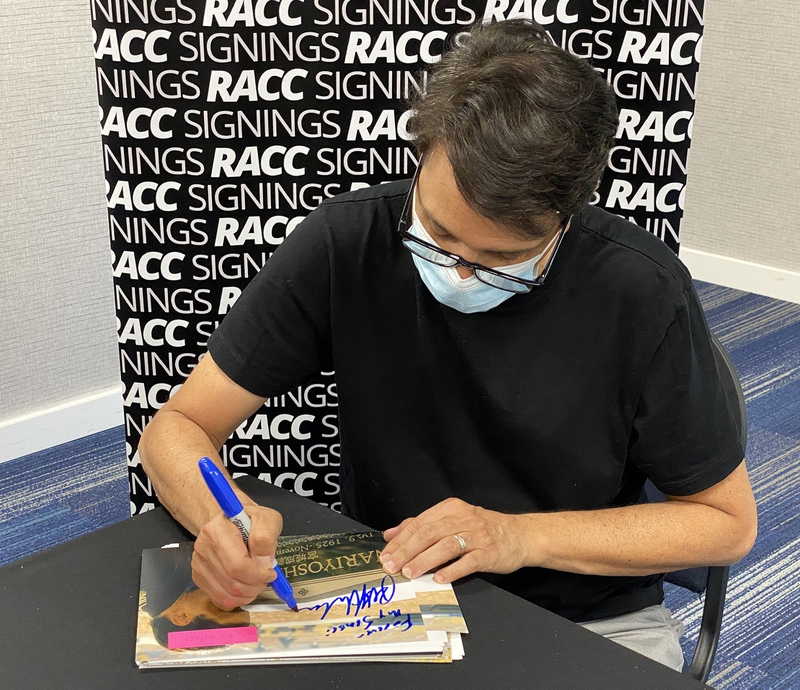 Ralph Macchio Signing Autograph for RACC Autograph Collector Framing History