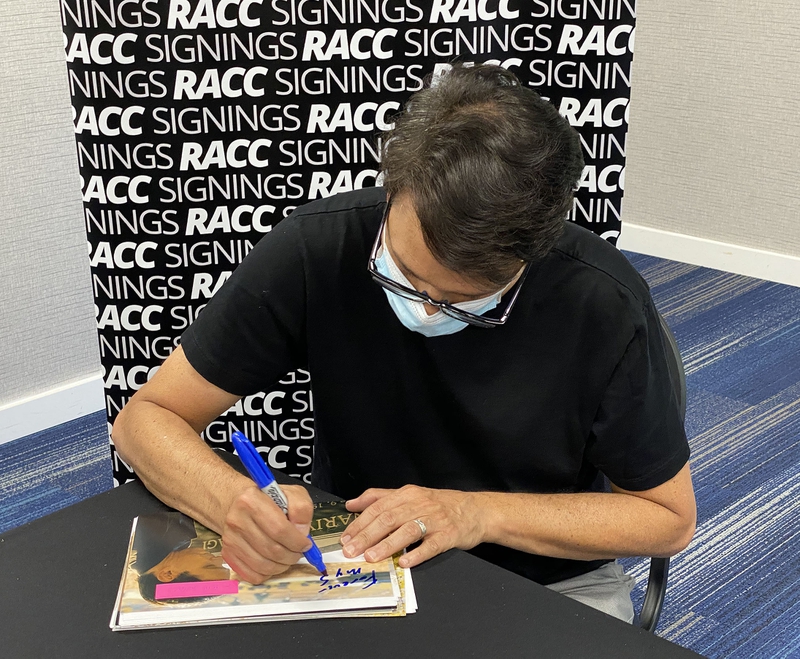 Ralph Macchio Signing Autograph for RACC Autograph Collector Framing History