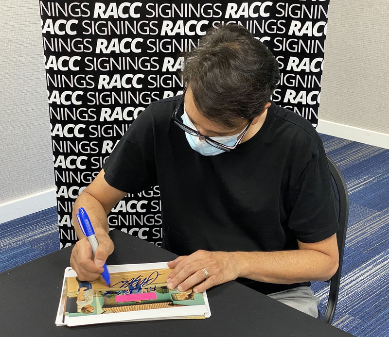 Ralph Macchio Signing Autograph for RACC Autograph Collector Framing History