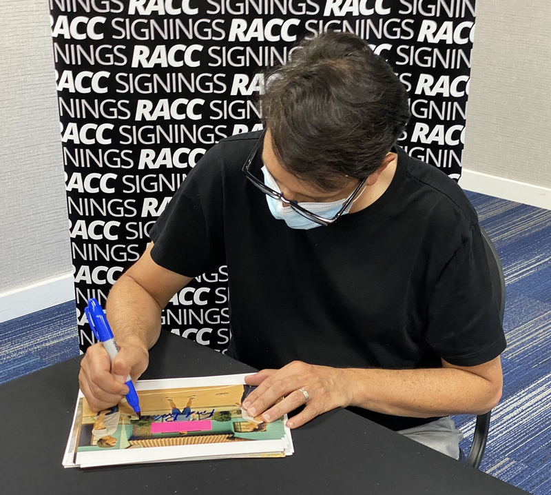 Ralph Macchio Signing Autograph for RACC Autograph Collector Framing History