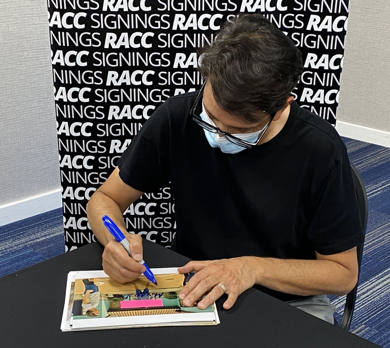 Ralph Macchio Signing Autograph for RACC Autograph Collector Framing History