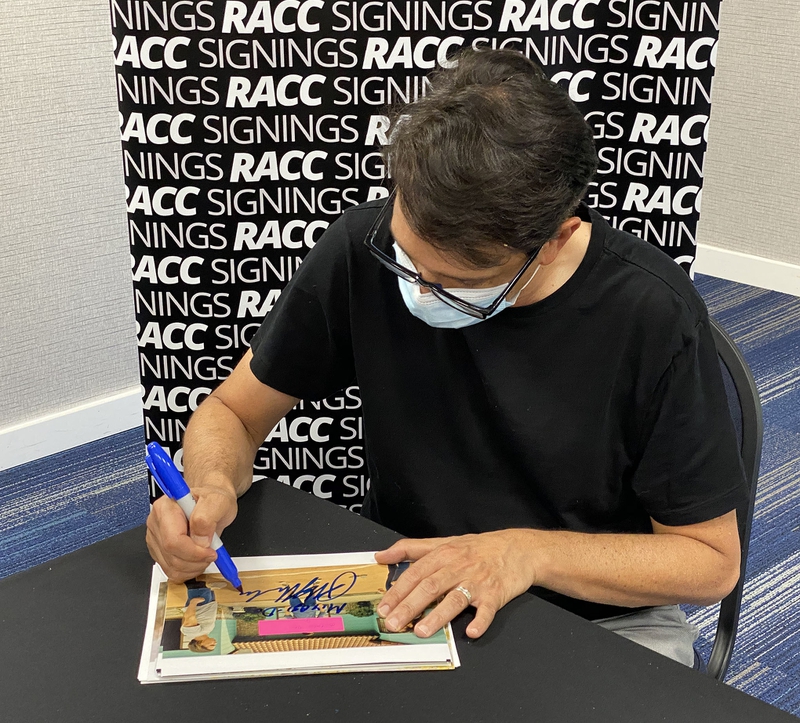 Ralph Macchio Signing Autograph for RACC Autograph Collector Framing History