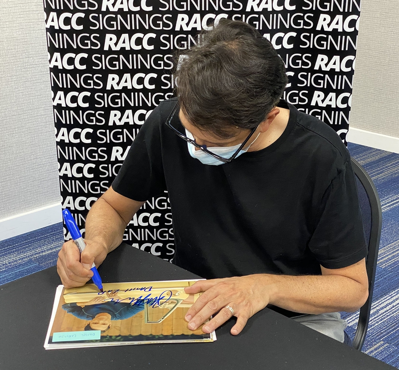 Ralph Macchio Signing Autograph for RACC Autograph Collector Framing History