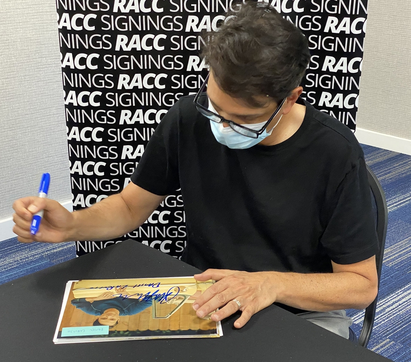 Ralph Macchio Signing Autograph for RACC Autograph Collector Framing History