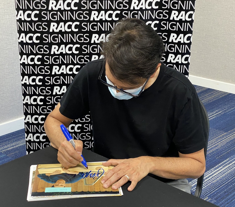 Ralph Macchio Signing Autograph for RACC Autograph Collector Framing History