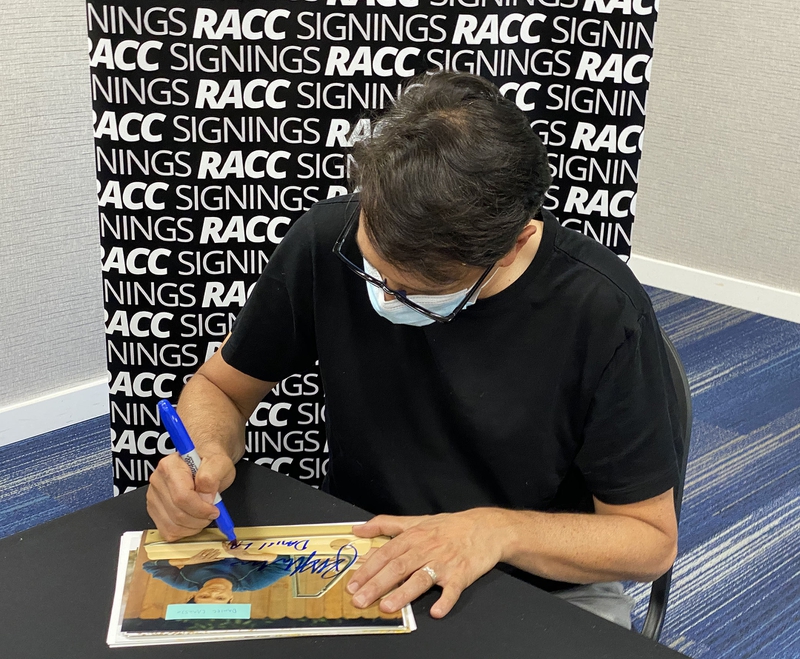 Ralph Macchio Signing Autograph for RACC Autograph Collector Framing History