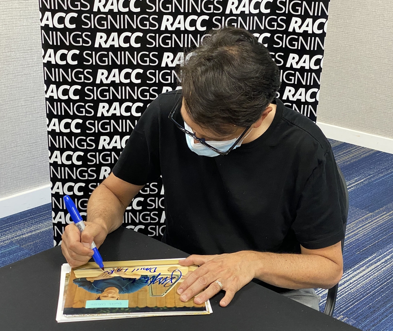 Ralph Macchio Signing Autograph for RACC Autograph Collector Framing History