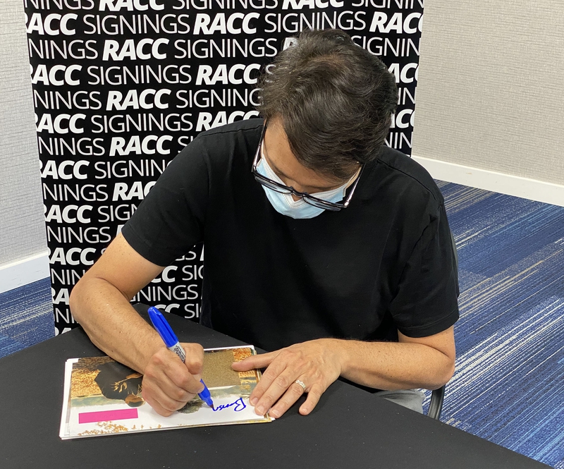 Ralph Macchio Signing Autograph for RACC Autograph Collector Framing History