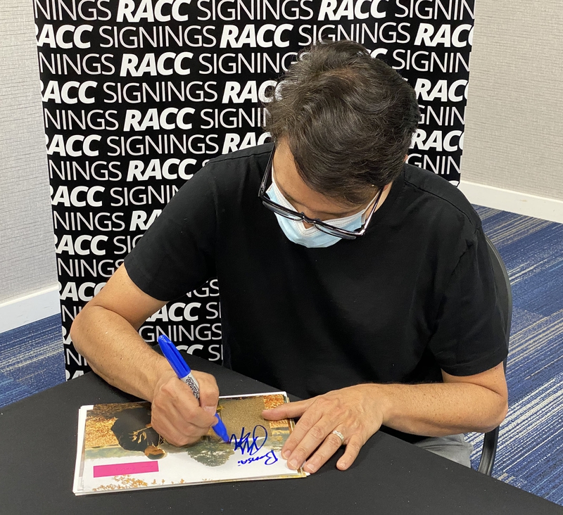 Ralph Macchio Signing Autograph for RACC Autograph Collector Framing History