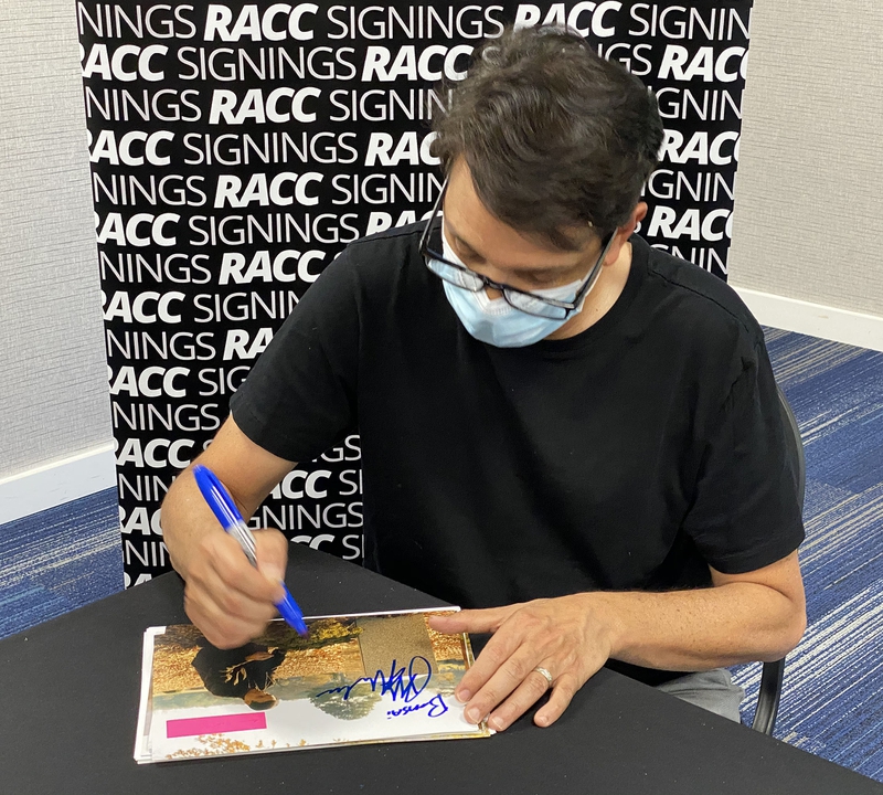 Ralph Macchio Signing Autograph for RACC Autograph Collector Framing History