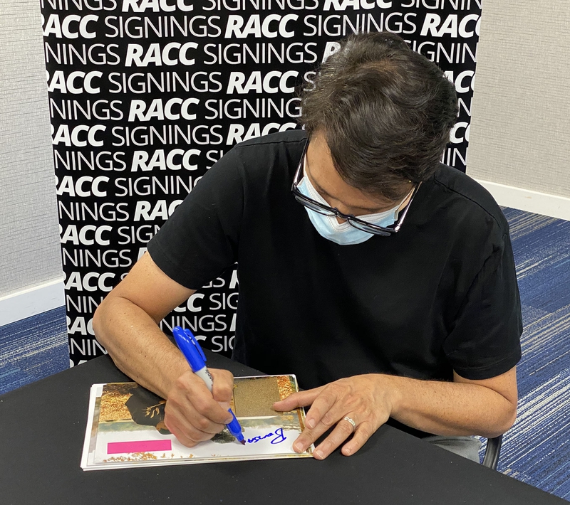 Ralph Macchio Signing Autograph for RACC Autograph Collector Framing History