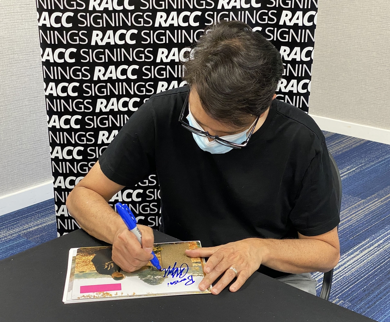 Ralph Macchio Signing Autograph for RACC Autograph Collector Framing History