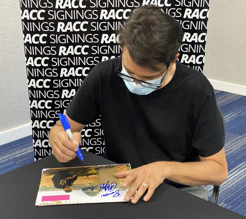 Ralph Macchio Signing Autograph for RACC Autograph Collector Framing History