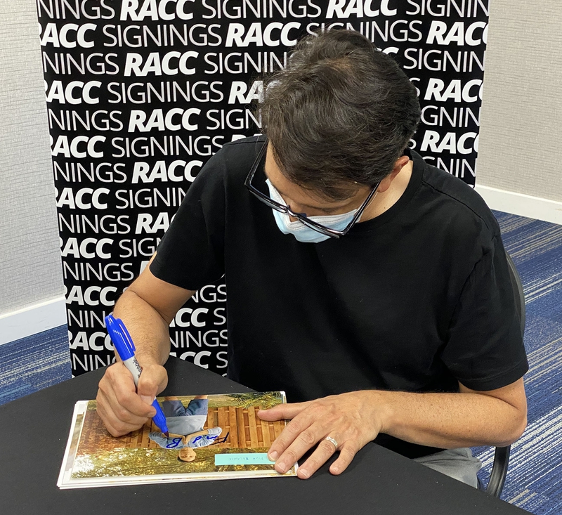 Ralph Macchio Signing Autograph for RACC Autograph Collector Framing History