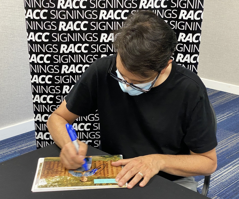 Ralph Macchio Signing Autograph for RACC Autograph Collector Framing History