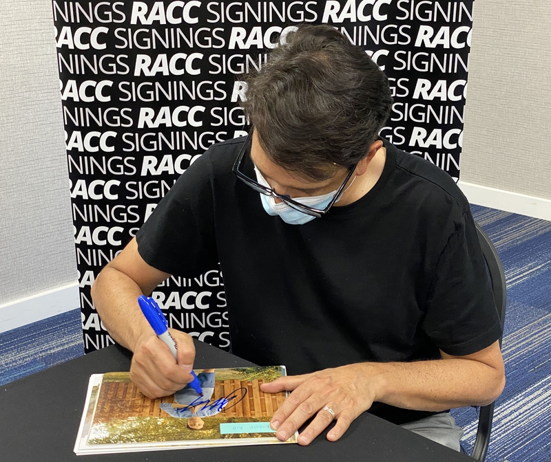 Ralph Macchio Signing Autograph for RACC Autograph Collector Framing History