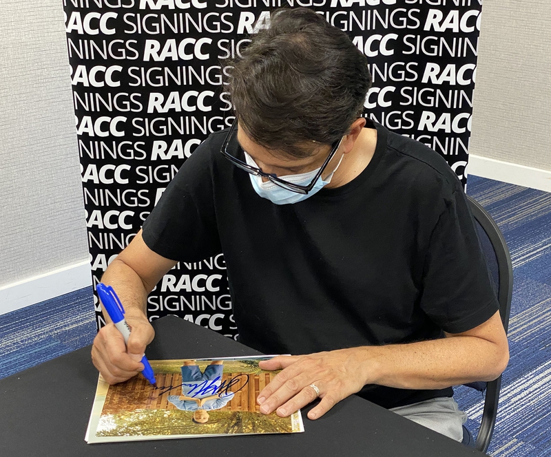 Ralph Macchio Signing Autograph for RACC Autograph Collector Framing History