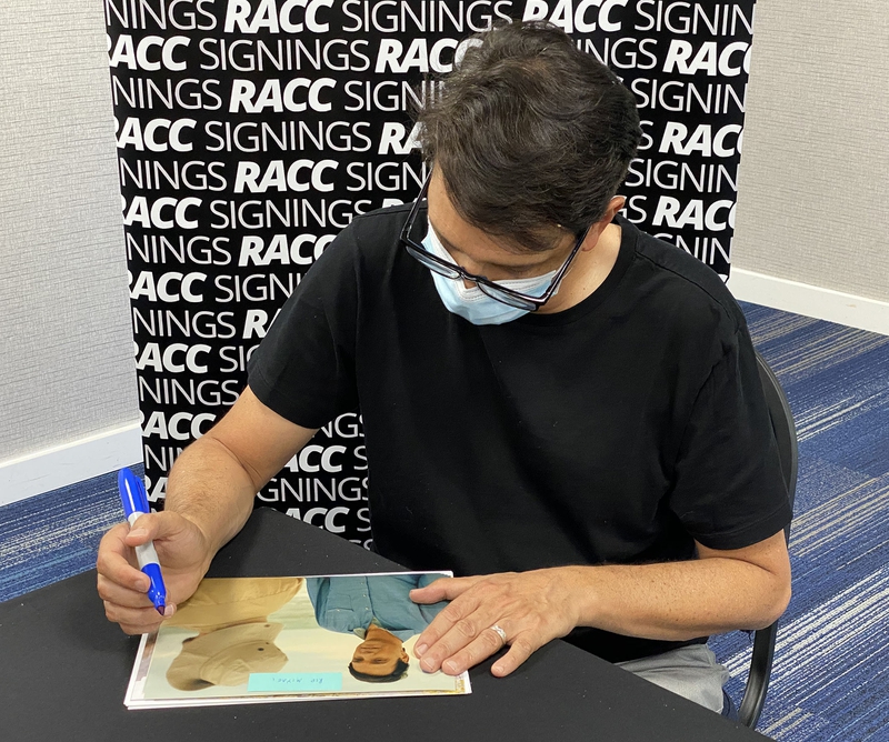 Ralph Macchio Signing Autograph for RACC Autograph Collector Framing History