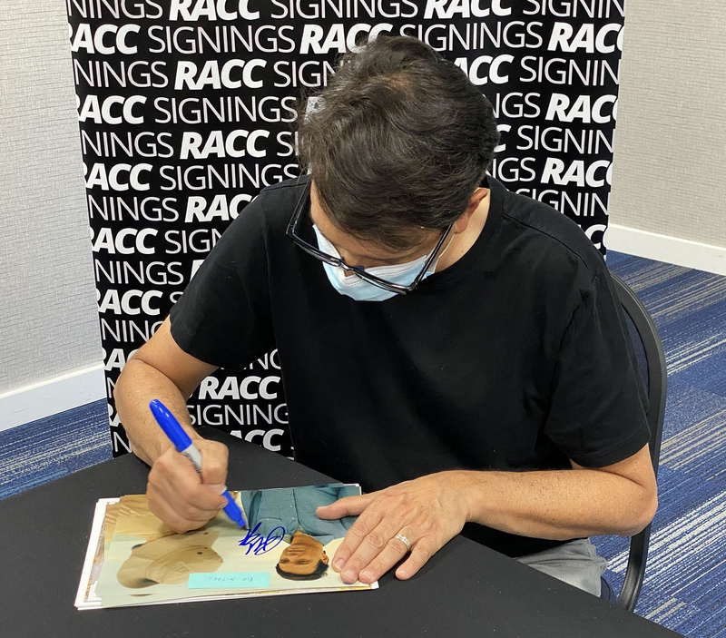 Ralph Macchio Signing Autograph for RACC Autograph Collector Framing History