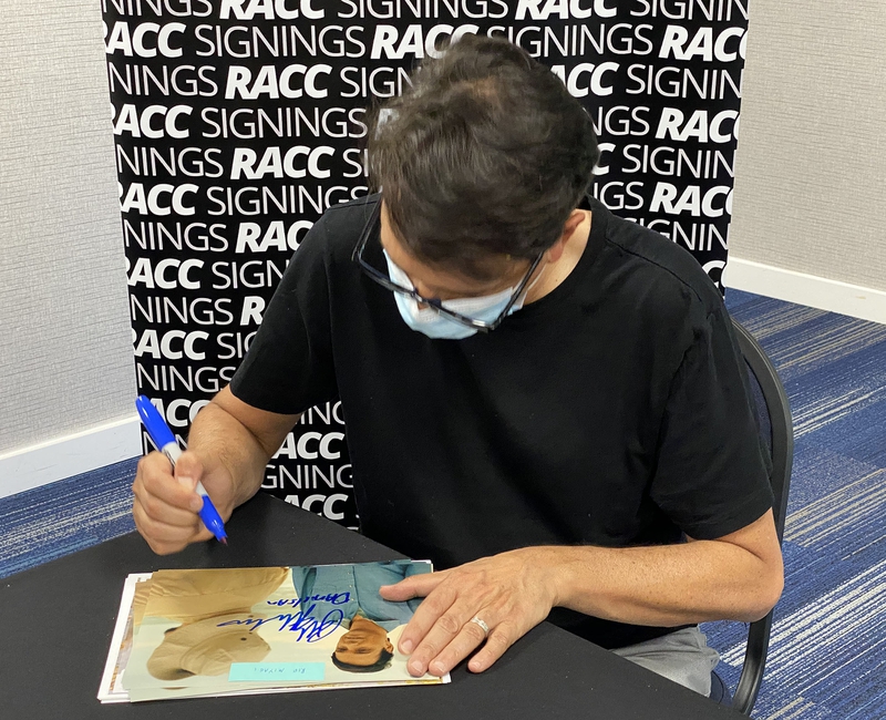 Ralph Macchio Signing Autograph for RACC Autograph Collector Framing History