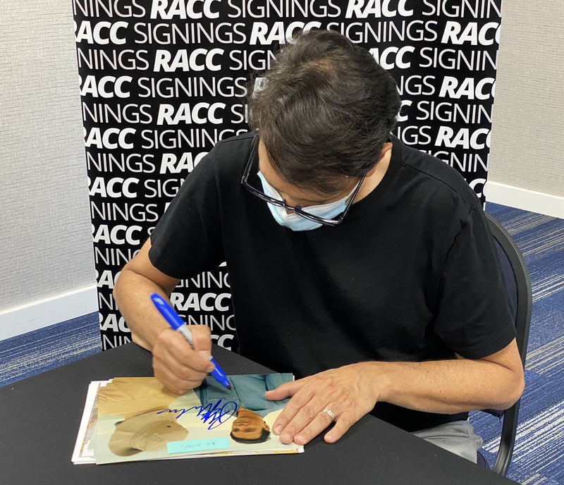 Ralph Macchio Signing Autograph for RACC Autograph Collector Framing History