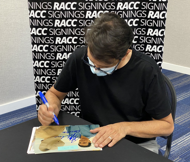 Ralph Macchio Signing Autograph for RACC Autograph Collector Framing History